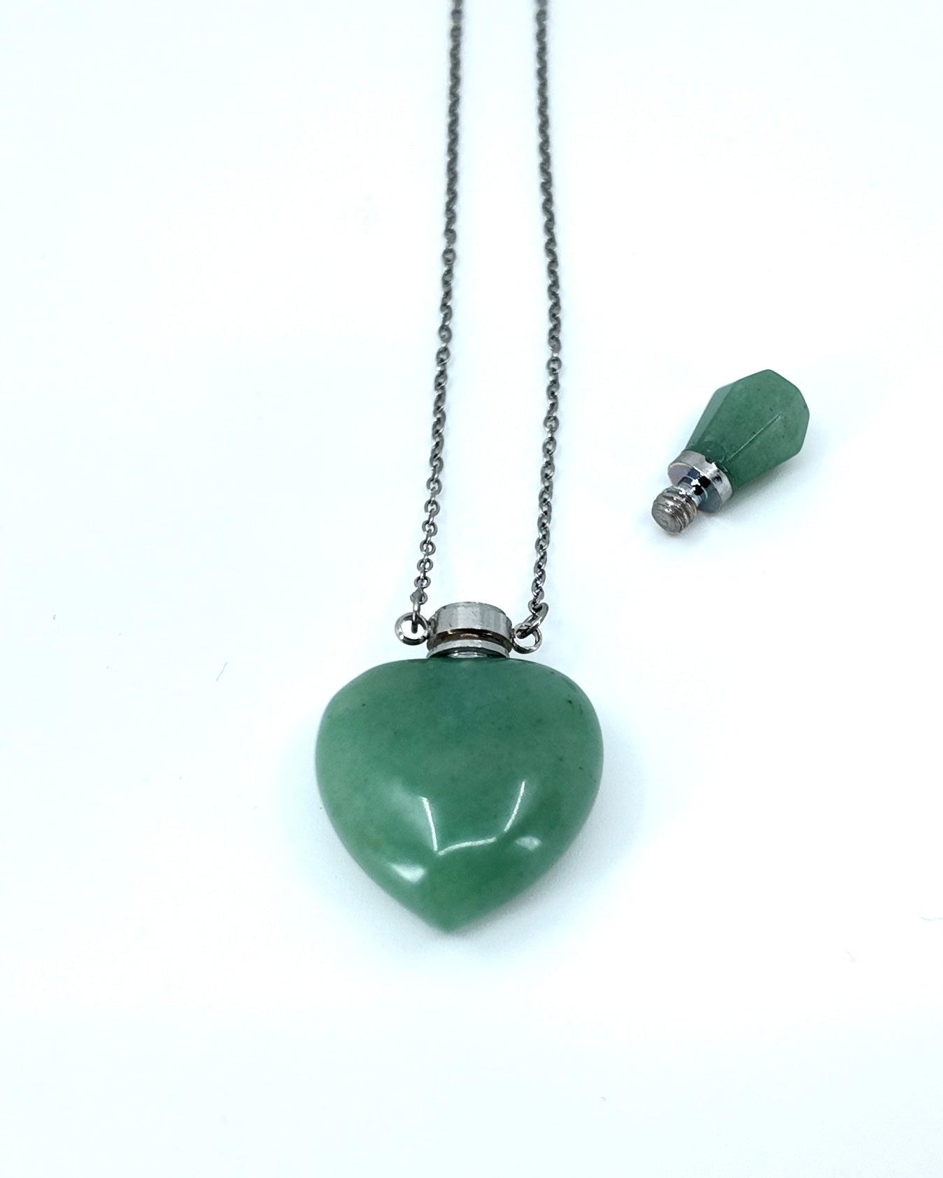 SASA GREEN AVENTURINE HEART POTION BOTTLES