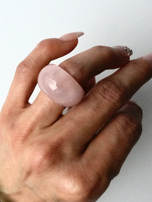 POPPI ROSE QUARTZ RING