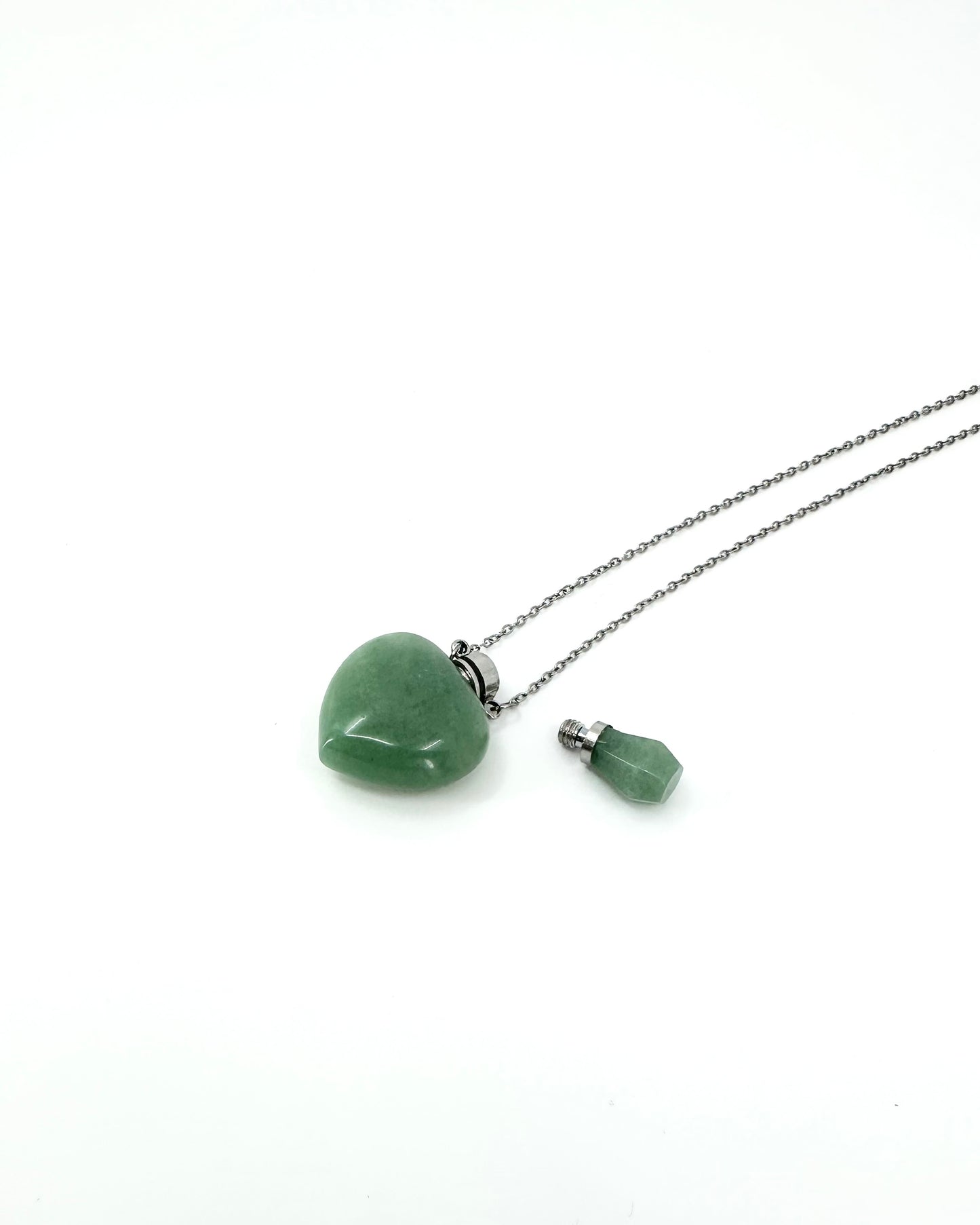 SASA GREEN AVENTURINE HEART POTION BOTTLES