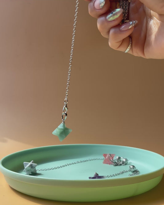 TORI GREEN ADVENTURINE PENDULUMS
